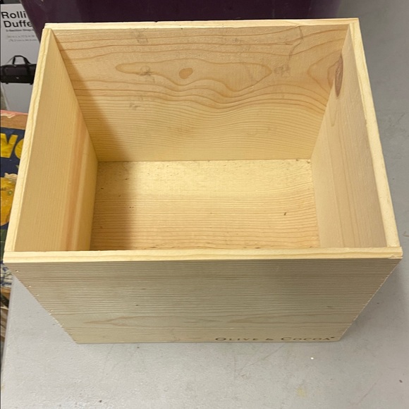 Olive & Cocoa Wooden Storage Box - Picture 3 of 3